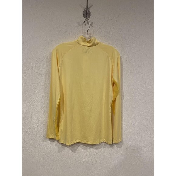Piper by SmartPak Shirt Womens Small Sunshine Yellow 1/4 Zip Long Sleeve Sun - Picture 4 of 4